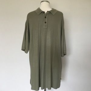 Tommy Bahama Silk/Cotton Short sleeve Polo - Sz L